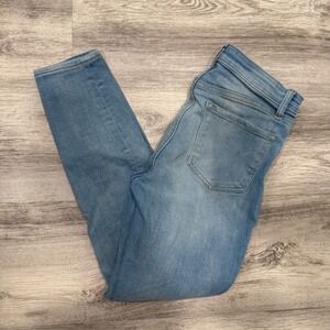 GAP Denim High‎ Rise Legging Jeans Women's Size 6/28R Distressed Light Wash